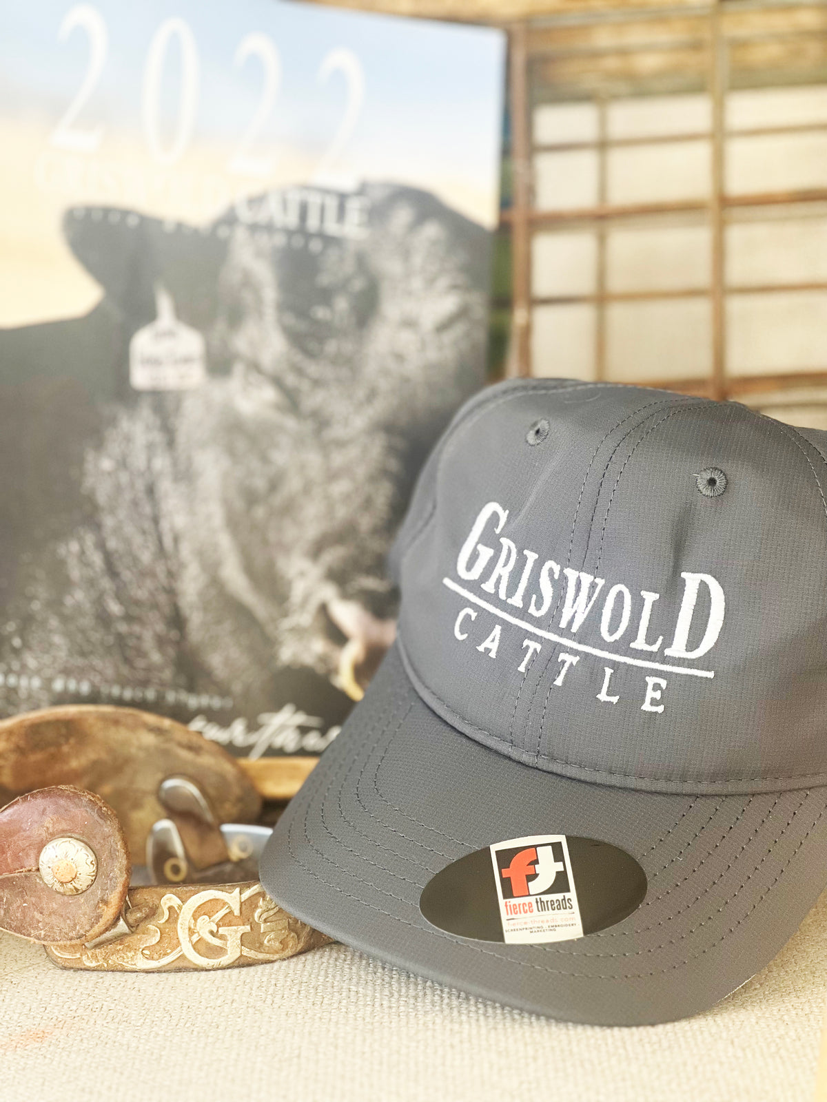 White On Gray Griswold Cattle 220