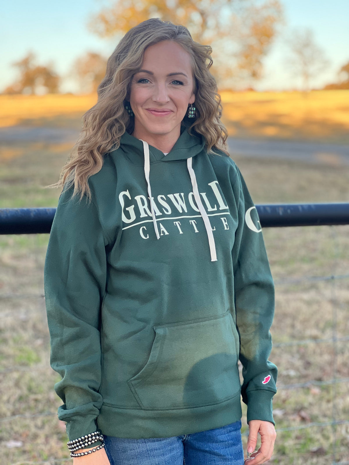 Hunter Green Griswold Cattle Hoody