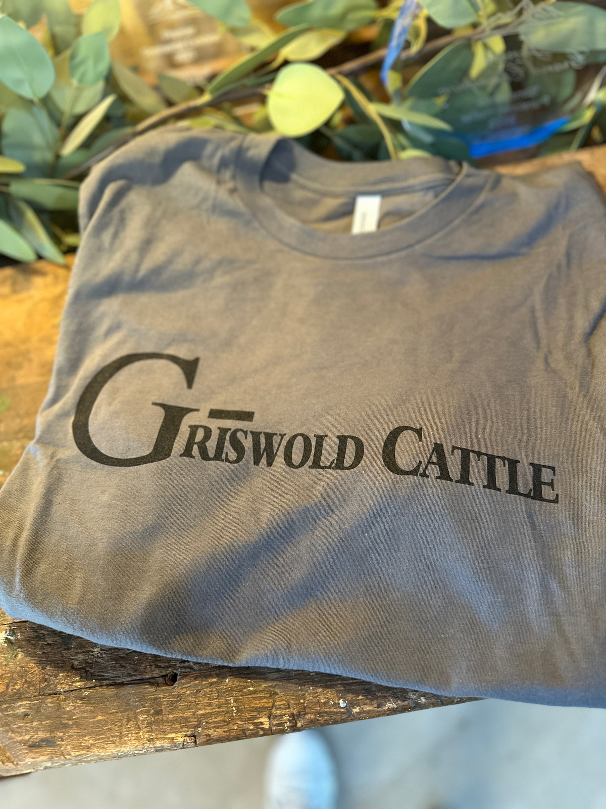 Griswold Cattle Charcoal Grey Long Sleeve-T