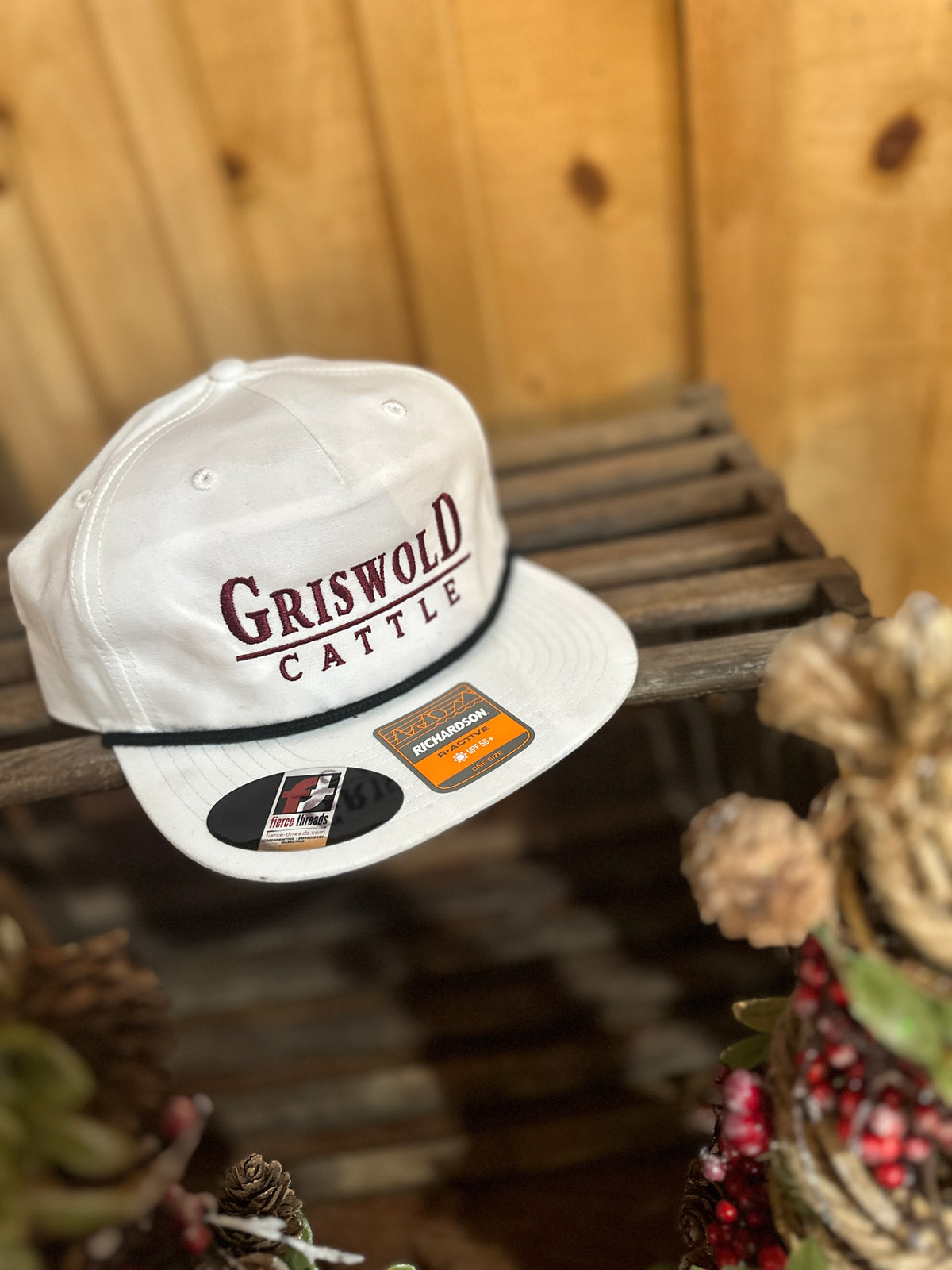 White with Maroon Griswold Cattle Richardson Outdoor