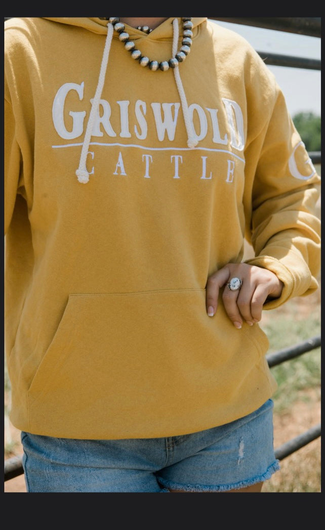 Griswold Cattle Hoody- Yellow