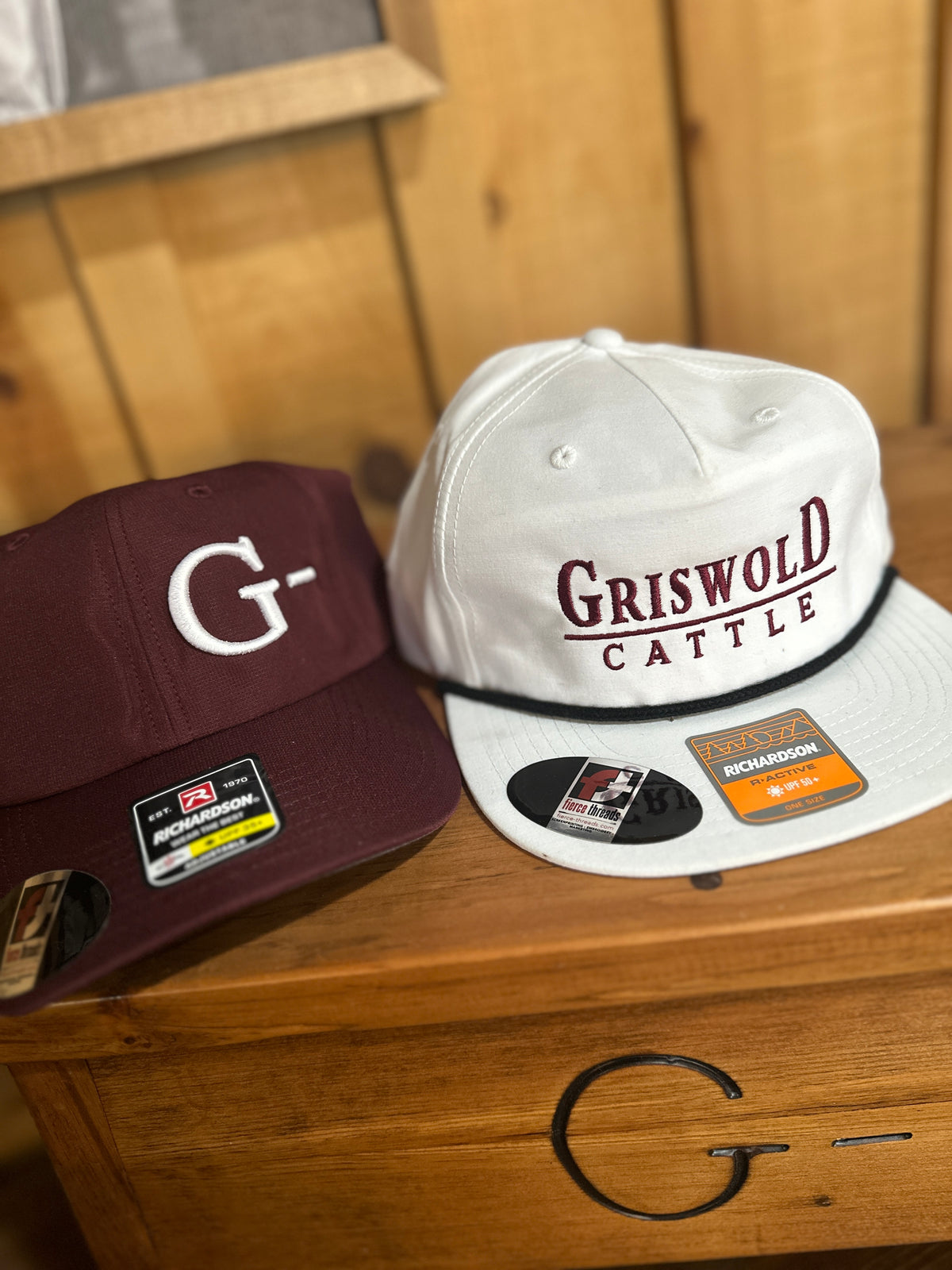 Maroon with White G- 220