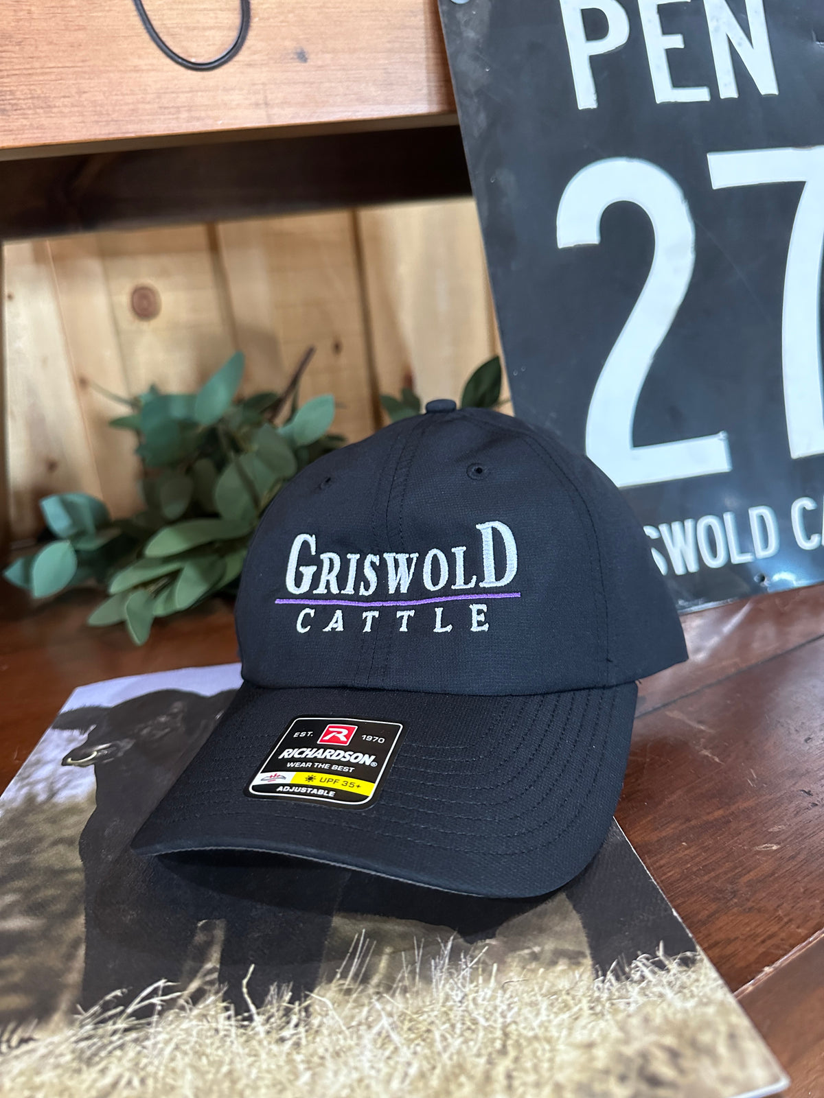 Purple on Black Griswold Cattle