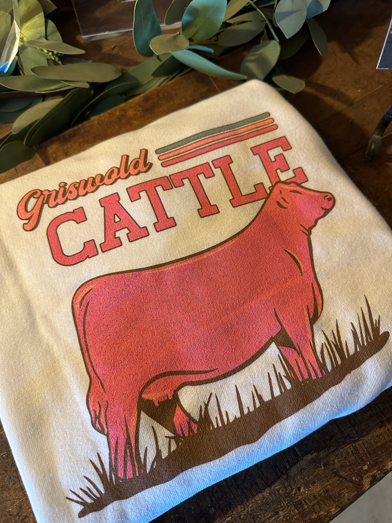 Crew Neck Griswold Cattle Retro KIDS