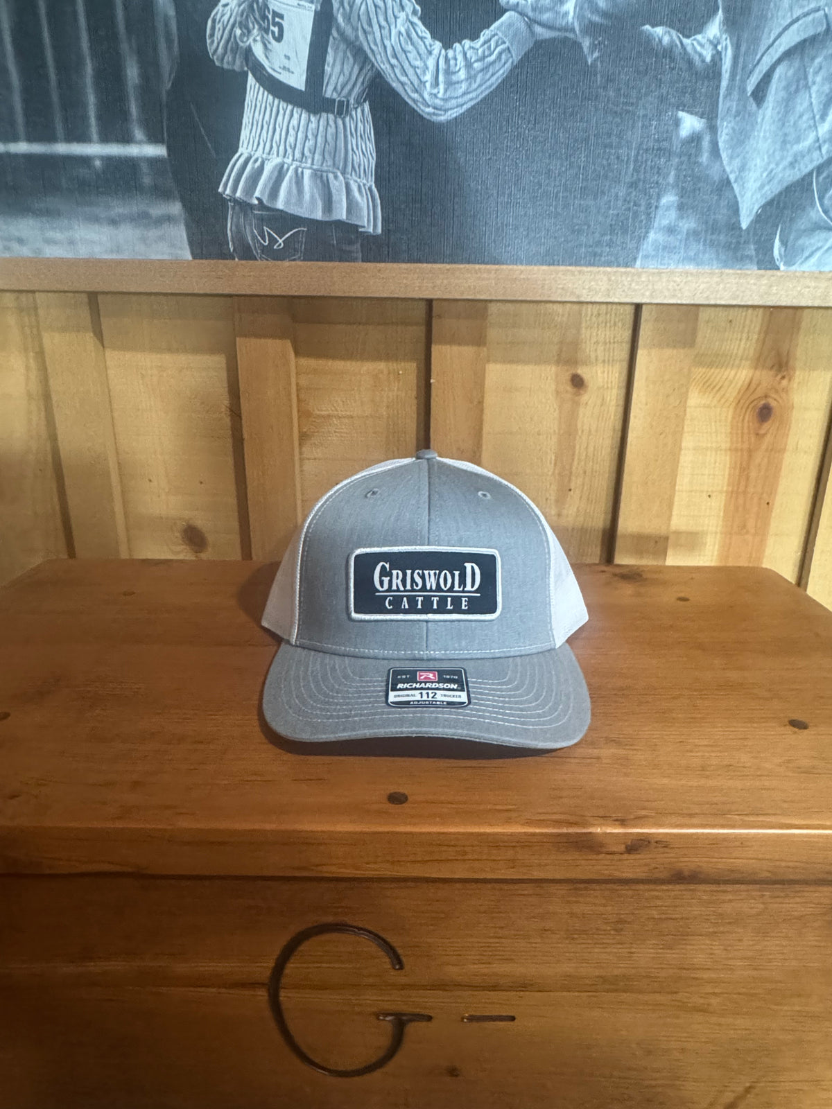 Gray and White with Black Patch 112